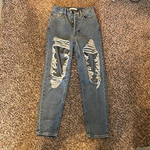 Pacsun High Rise Ripped Jeans